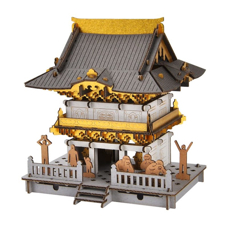 hacomo PUSUPUSU Nikko Toshogu Cardboard Craft Kit
