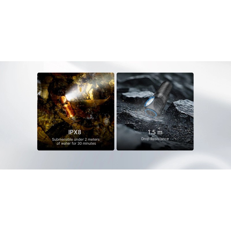 Olight Perun 3 Mini Black CW Headlamp & Flashlight, Red