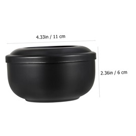Ipetboom Elegant Stainless Steel Shaving Bowl Shaving Soap Container for Razor Men