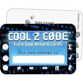 Really Good Stuff Cool 2 Code Punch Cards - 70 Cards