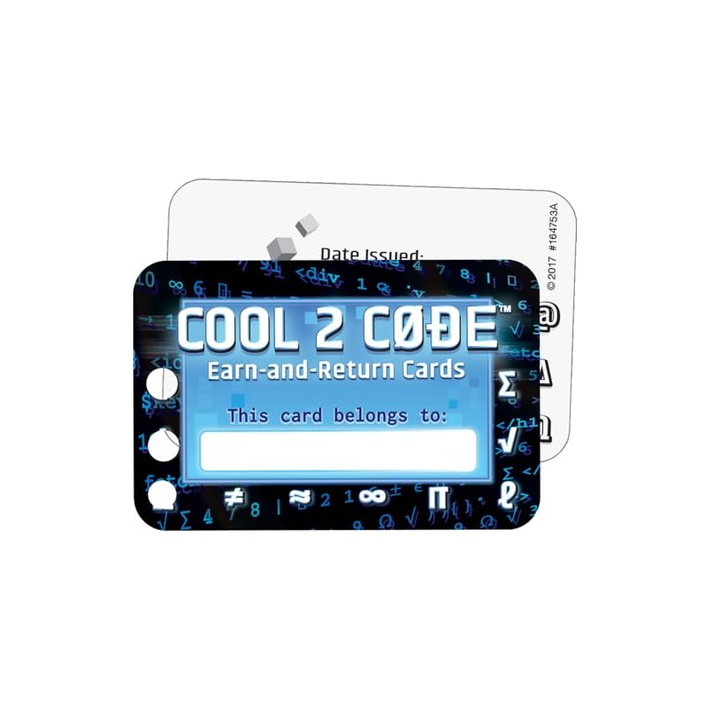 Really Good Stuff Cool 2 Code Punch Cards - 70