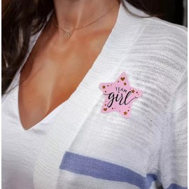 Bella Home Stickers Estampas Revelación De Genero Baby Shower 30 Pcs