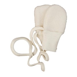 Cosilana, Baby Fleece Mittens, 60% Wool (Organic), 40% Cotton (Organic) (1, Natural)