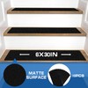 LadyRosian Outdoor Stair Treads Non Slip 10-Pack Black 6" x