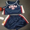 Build-a-Bear VINTAGE BUILD A BEAR BASKETBALL BLUE RED 3-PC OUTFIT