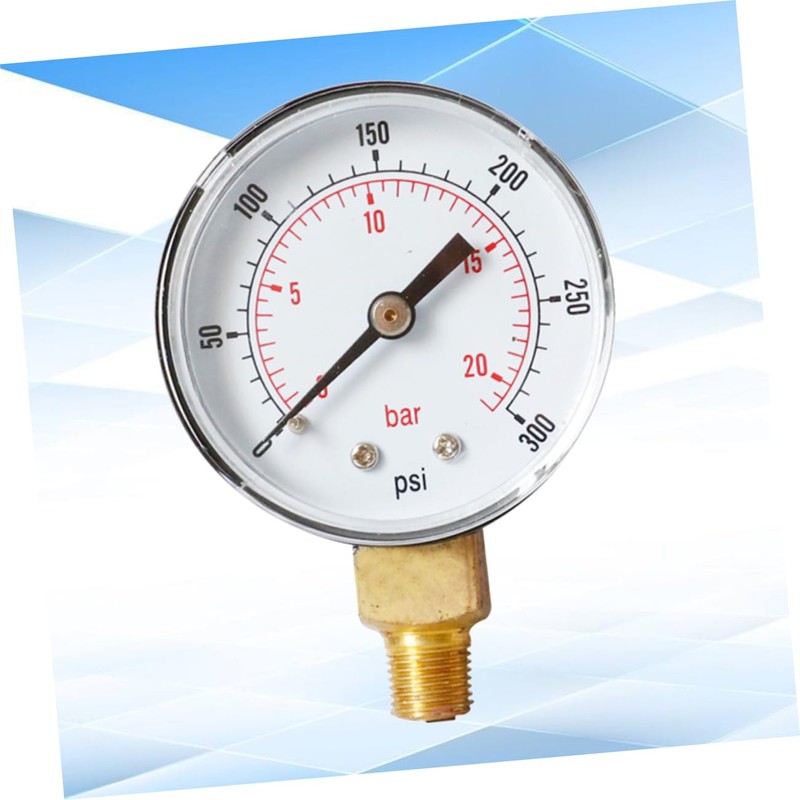 iplusmile 3pcs High Precision Npt Pressure Gauge Psi Bar Markings