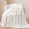 NEWCOSPLAY Super Soft Queen Blanket Off White Love Premium Silky