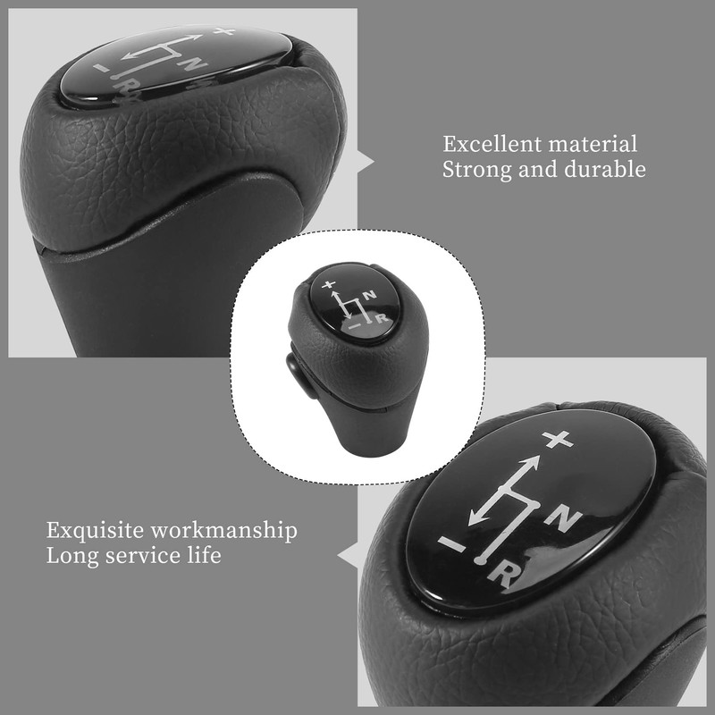 Boerunid Automatic Gear Knob Black for 450 451 1998-2014 Smart
