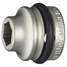 TONE Impact Short Socket 4NV-10SS Drive 0.5 inch (12.7 mm) (1/2 mm), Double Side Width 0.4 inches (10 mm)