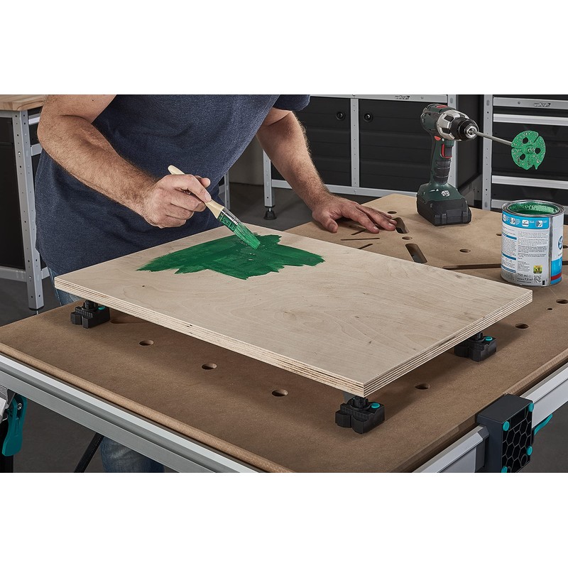 wolfcraft 4 clamping jaws with rest pins for painting I