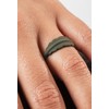 QALO Women's Rubber Silicone Ring, Serene Rubber Wedding Band, Breathable,