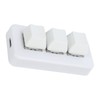 White Mini 3 Key Keypad ABS Bluetooth Receiver USB Comfortable