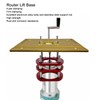 Lifting Table Base, Router Lift Base, Aluminum Alloy Stainless Steel