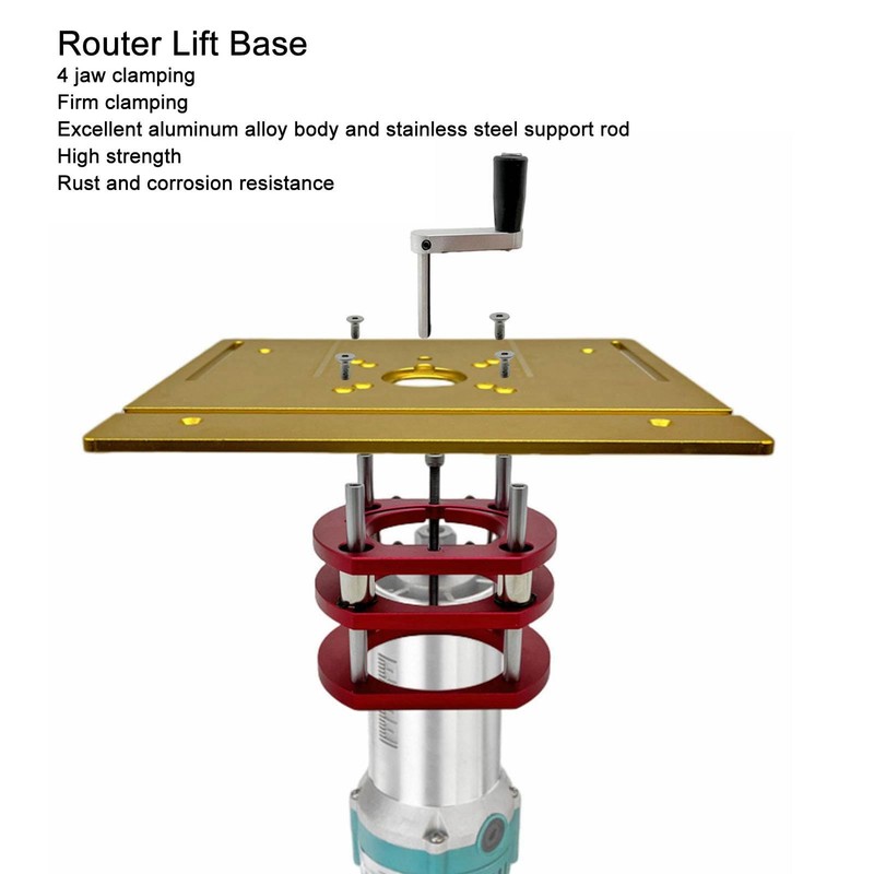 Lifting Table Base, Router Lift Base, Aluminum Alloy Stainless Steel