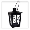 Kieskönig CA156900003_AZ004 Metal Mini Lantern, Black Garden Lantern, Hanging Lantern,