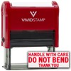 Handle with Care DO NOT Bend Self Inking Rubber Stamp