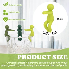 Pinsit 9Pcs Plant Propagation Friends, Plant Cutting Holder for Stems, Leaf Buddy Plant Supports and Shoots, Plant Propagation Station Indoor Garden