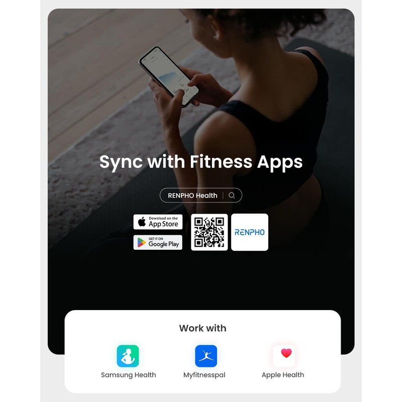 RENPHO Scale for Body Weight, Smart Scale with BMI, Body