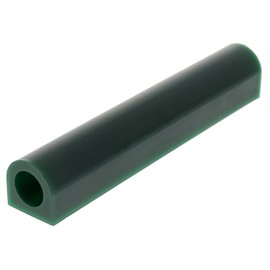Carving Wax Ring Tube, Small Flat Side Tube, Dark Green | WAX-322.10