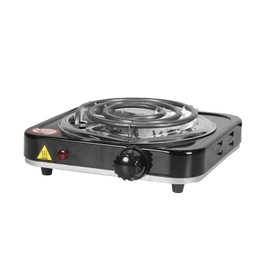 Oubit Electric Countertop Single Burner, 1000W Portable Electric Stove for Cooking with 5 Levels Adjustable Temperature & Knob Control Compact Stove for Home Dorm Office