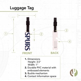 Desert Cactus Tottenham Hotspur Luggage Tag FC Spurs Football Soccer Bag (PVC Luggage Tag - Style C)