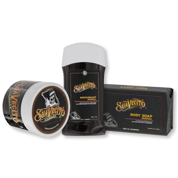 Suavecito Pomade Signature Scent Essentials Bundle: Original Hold Hair Styling
