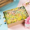 Gloreyan 1LB Easter Grass Crinkle Cut Paper Shred, Iridescent Easter