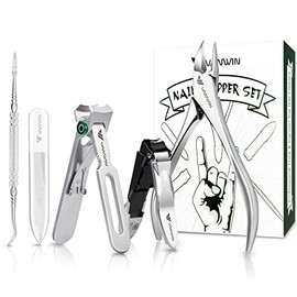 VANWIN Toenail Clippers for Seniors Thick Toenails, Large Toe Nail Clippers for Thick Nails for Men with Wide Opening, Heavy Duty Ingrown Toenail Clippers with Long Handle, Sharp Slanted Nail Cutter