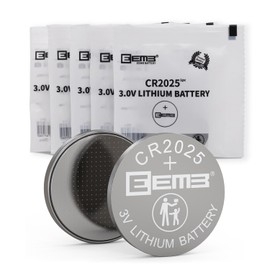 EEMB CR2025 Battery 5-Pack CR2025 3V Lithium Battery CR 2025 Coin Cell Batteries for Key FOBs, Calculators, Coin Counters, Watches, Heart Rate Monitors, Glucose Monitors and More