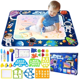 UCAMP Astronaut Painting Mat with Water Pen 88 x 118 cm, Water Doodle Mat, Magic Doodle Mat, Reusable Educational Toy, Gift for Boys and Girls from 2-7 Years