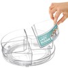 Home Intuition Round Plastic Lazy Susan Turntable Food Storage Container