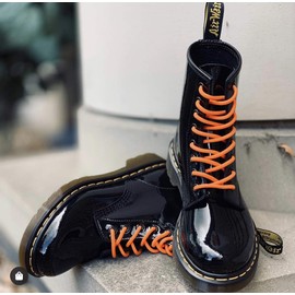 Pimp My Shoes 120cm / 47” Orange 4mm Round Smart Laces® Athletic Trainer, Boot & Sport Shoe Laces ideal Shoelaces