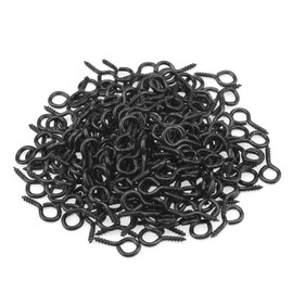 HELIFOUNER 200 Black Zinc Plated Steel Screw Eyes