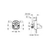 GROHE Single-Lever Mixer 1/2", Concealed Body Chrome 33964000
