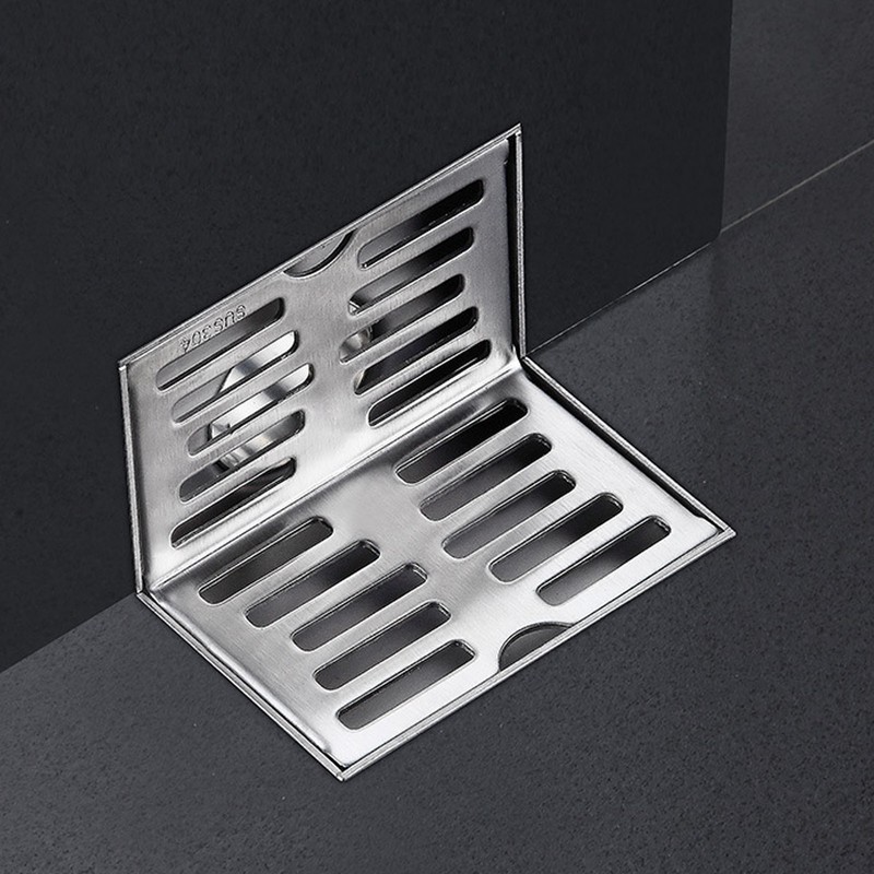 Side Drain 304 Stainless Steel Corrosion Resistance Thickened L Shape