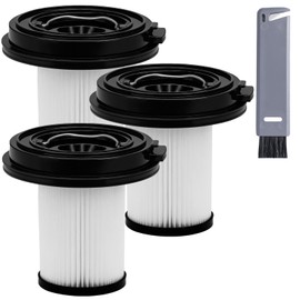 3 Pack Vacuum Filters Replacement Kit Compatible with Bissell CleanView XR 200W 3789U / Cleanview XR Pet 300W 3797V Cordless Vacuum,3 HEPA Filters Replace Part#1638010