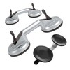 Double Suction Cup Holder Rubber Suction Lifter Aluminium 2 x