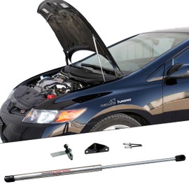 Redline Tuning 21-18007-03 Hood QuickLIFT Elite Mono-Strut Compatible with Honda Civic 2006-2011 (Stainless Steel Strut)