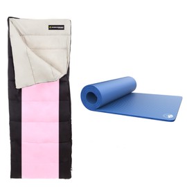 Sleeping Bag and Pad Set – Lightweight 0.5-Inch-Thick Waterproof Camping Mat and 2-Season Otter Tail Sleep Bag by Wakeman Outdoors