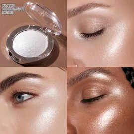 FOCALLURE WT01 - Maquillaje iluminador Galaxy Glow, acabado rocío brillante de alto impacto, textura crema suave y sedosa, luminizador de larga duraci