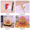 Dpofirs 3D Circus Paper Carving Art Memo Pad with 2026