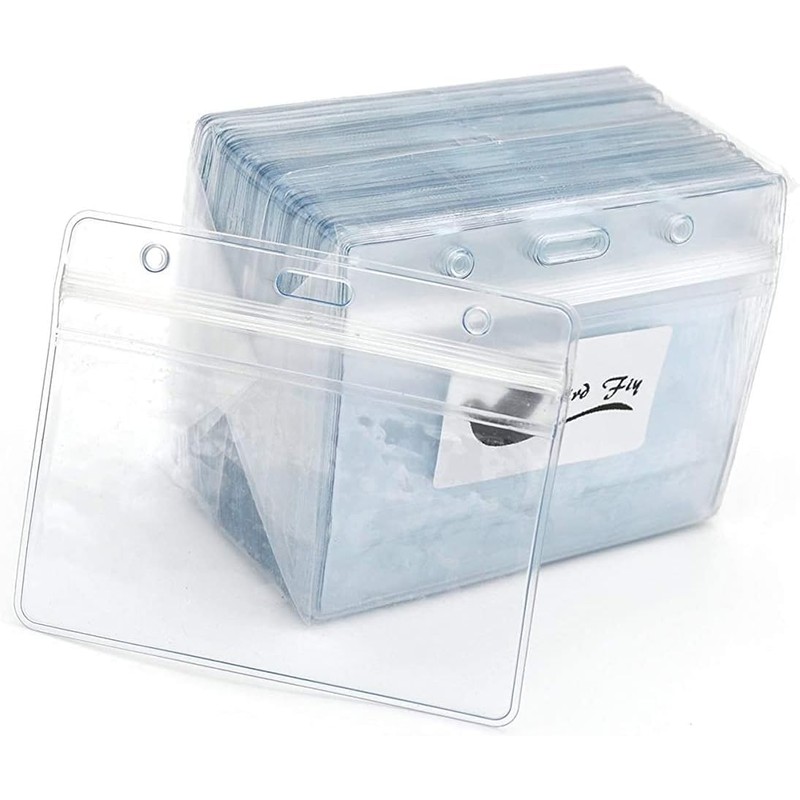 Portatarjetas de identificación para tarjetas de identificación, paquete de 100