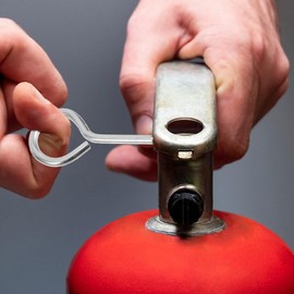 HOMSFOU 100 Pcs Fire Extinguisher Pull Pins Fire Extinguisher Stainless Steel Lock Pins for Fire Extinguishers