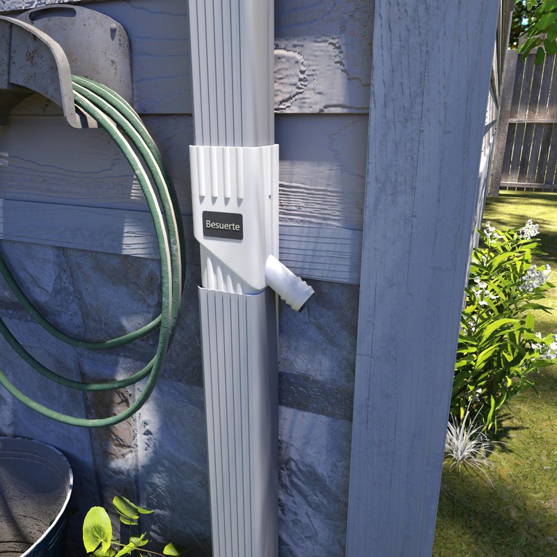 Besuerte Rainwater Collection System - Rainwater Collection Barrel Fits 2"x3"