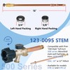 123-0095 Stem Assembly Replacement for 12" 500 Series Mansfield Style