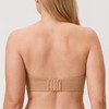 DELIMIRA Women's Strapless Bra Unlined Underwire Minimizer Plus Size Support