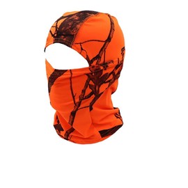 Neon Blaze Hunter Orange Black Camo Camouflage Convertible Multi Use Balaclava Hood Tactical Hunting Face Mask Military Tactical Helmet Liner