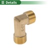 HEROFFIX Brass Pipe Fittings 1/2" Male Double External Thread Elbow