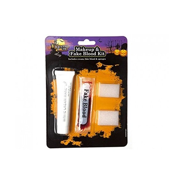PMS 4PC HALLOWEEN FACE PAINT AND BLOOD SET W/2 SPONGES