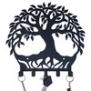 HeavenlyKraft Tree of Life Black Metal Wall Mounted Key Holder